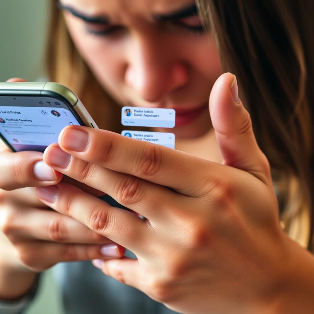 Pessoa verificando compulsivamente o celular, ilustrando comportamento que leva à obesidade cerebral